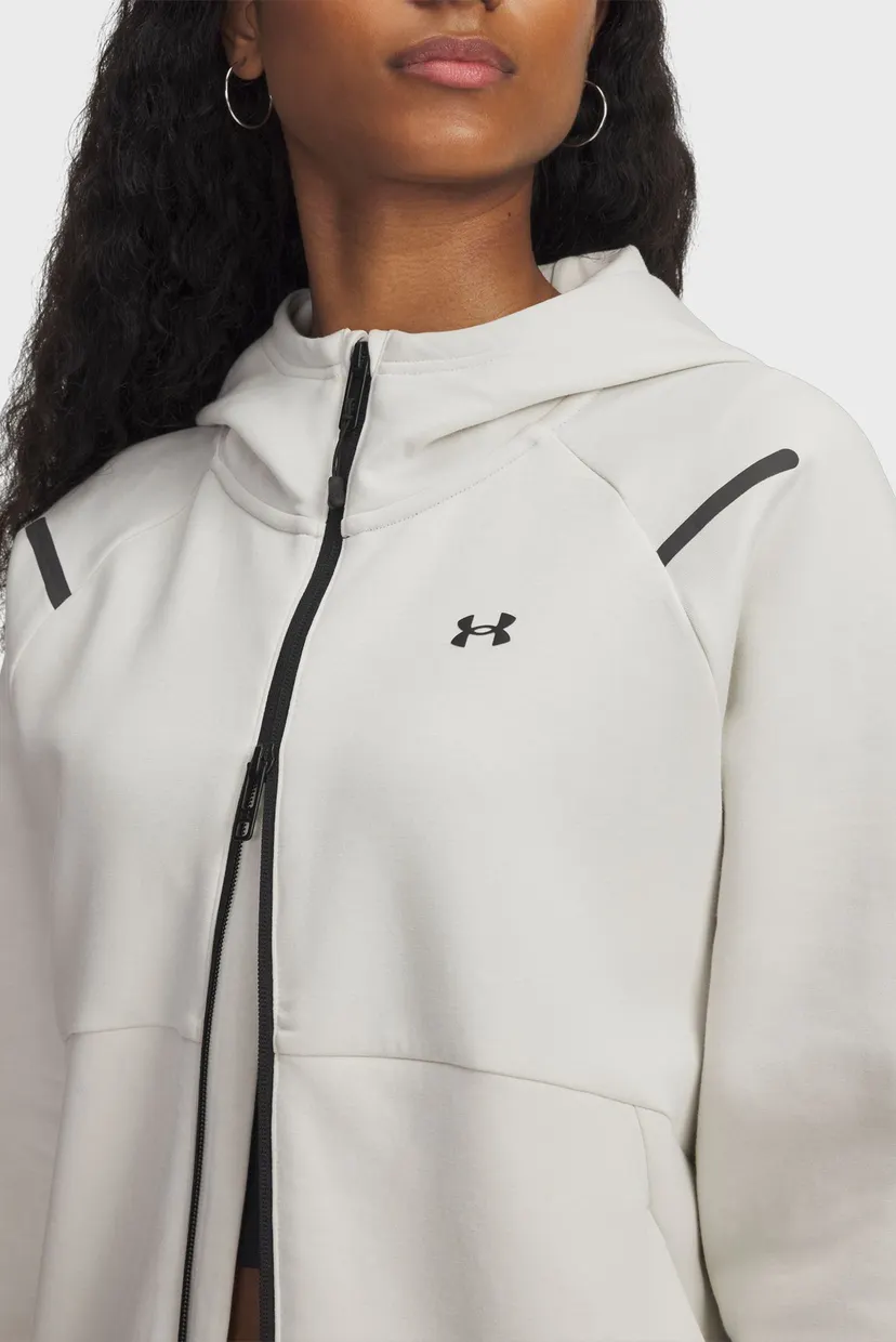 Женское белое худи Unstoppable Fleece FZ 4