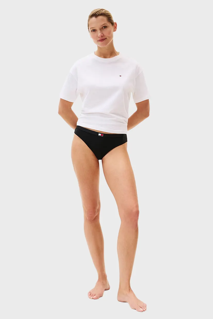 Жіночі чорні трусики (3 шт) THONG 4