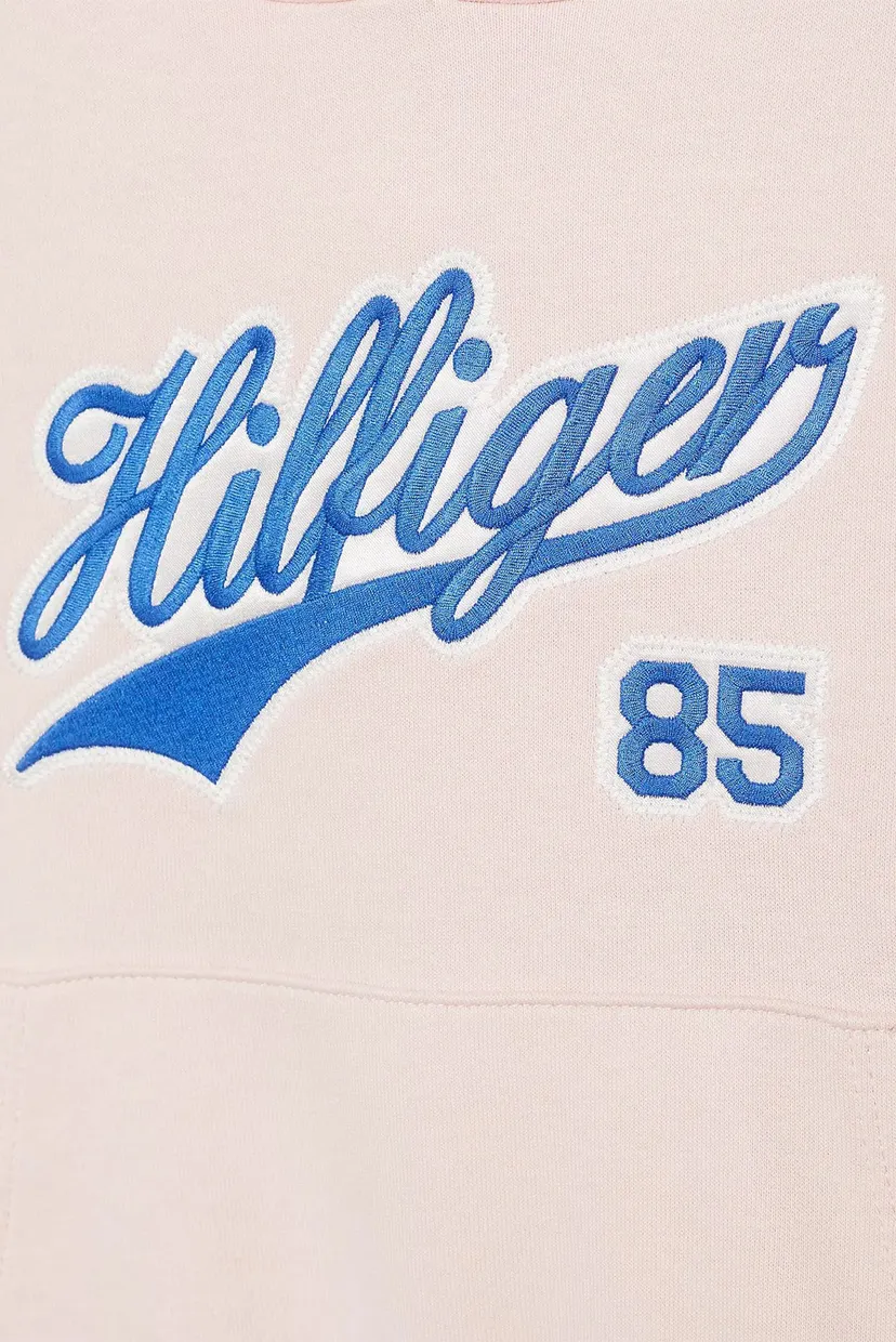 Детское розовое худи HILFIGER SCRIPT 3