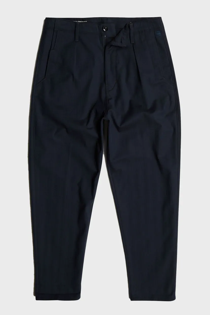 Мужские темно-синие брюки Pleated Chino Relaxed 6