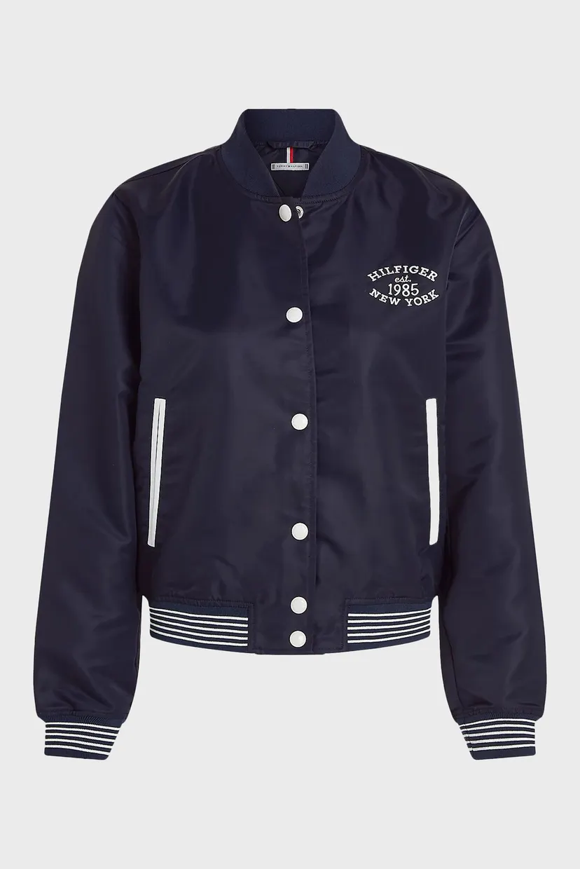 Жіночий темно-синій бомбер NON-PADDED VARSITY BOMBER JACKET 5