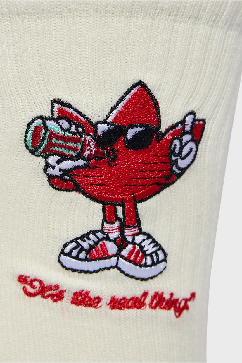 Білі шкарпетки (2 пари) ORIGINALS X COCA COLA GRAPHIC CREW 2 PAIR PER PACK 4