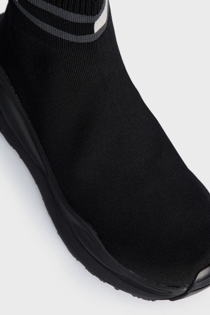 Мужские черные кроссовки TJM KNITTED MID CUT 4