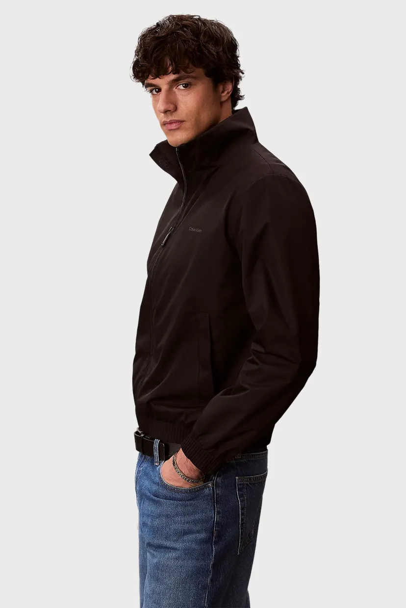 Мужская черная ветровка STAND COLLAR 3