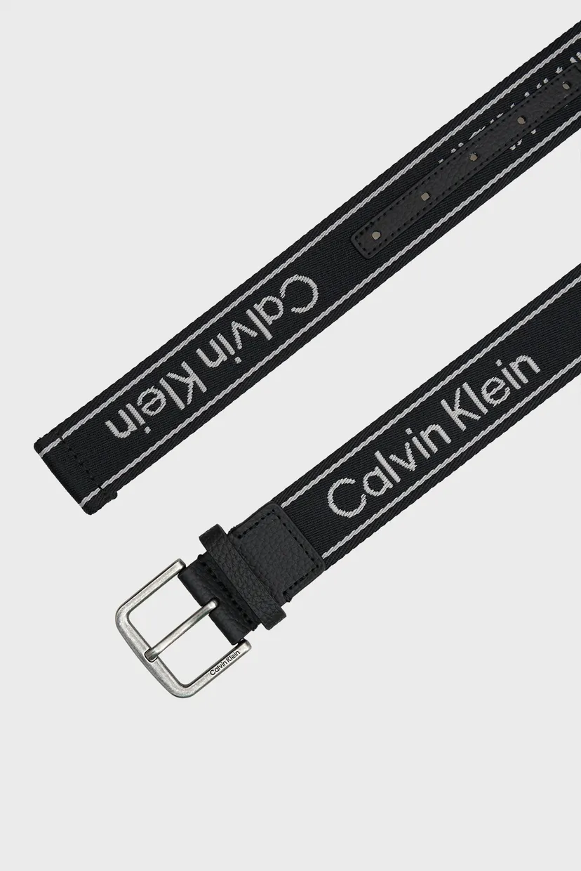Мужской черный ремень SHORT ROUND BUCKLE WEBBING 3