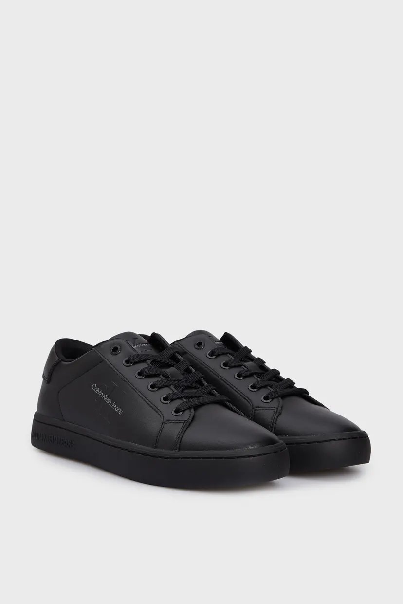 Мужские черные кожаные сникерсы CLASSIC CUPSOLE LACEUP LOW LTH 3