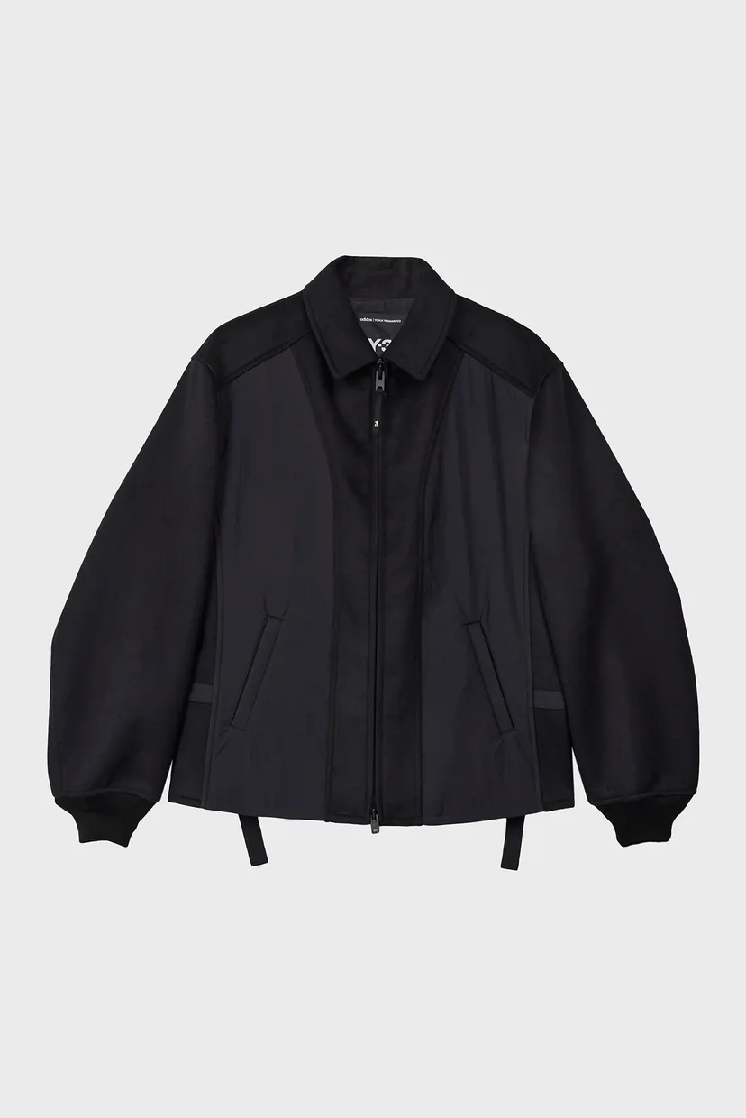 Чоловічий чорний бомбер Y-3 Melton Nylon 5