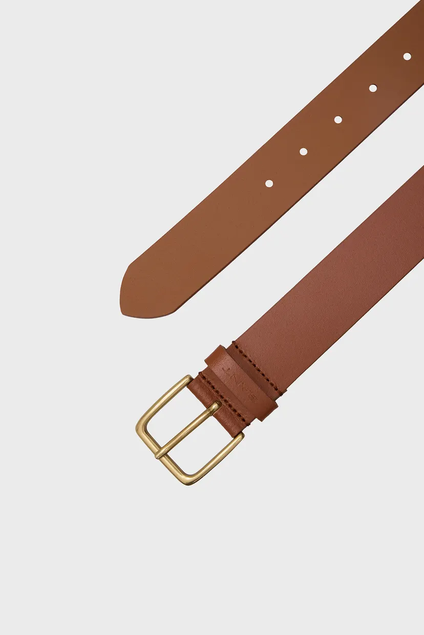 Чоловічий коричневий шкіряний ремінь LEATHER BELT 3