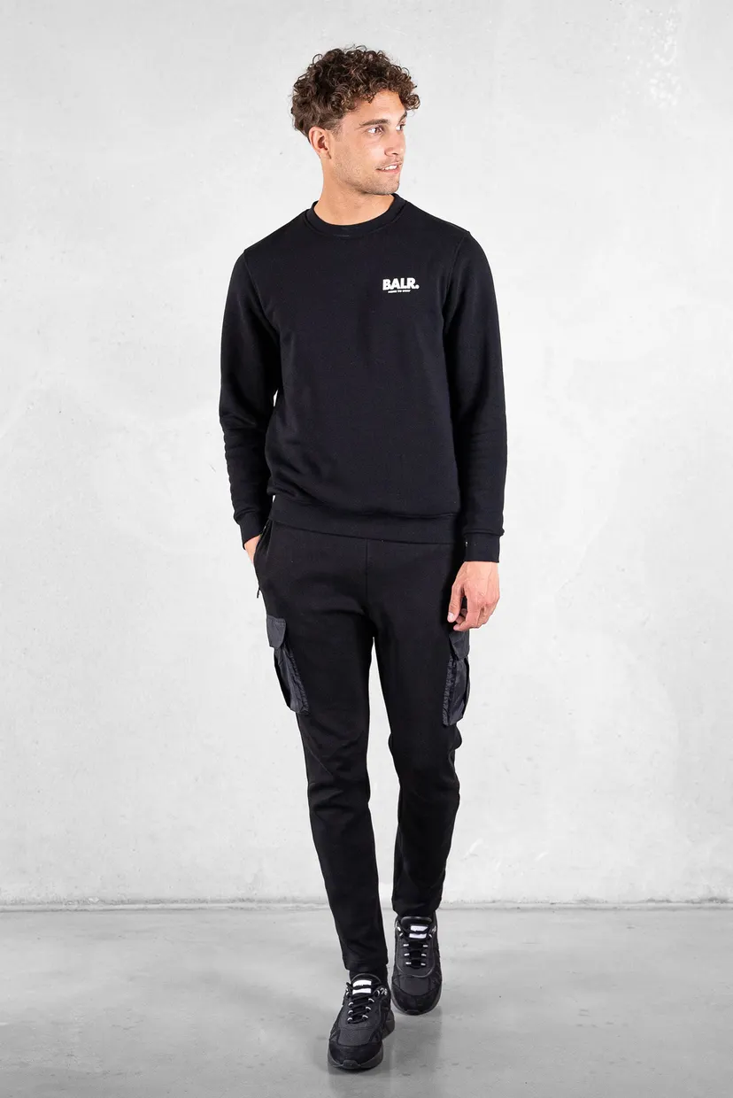 Чоловічий чорний світшот Olaf Straight H2S Globe Crewneck Jet 3