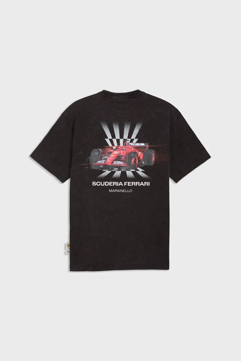 Чоловіча чорна футболка Scuderia Ferrari Car Graphic Tee II Men 5