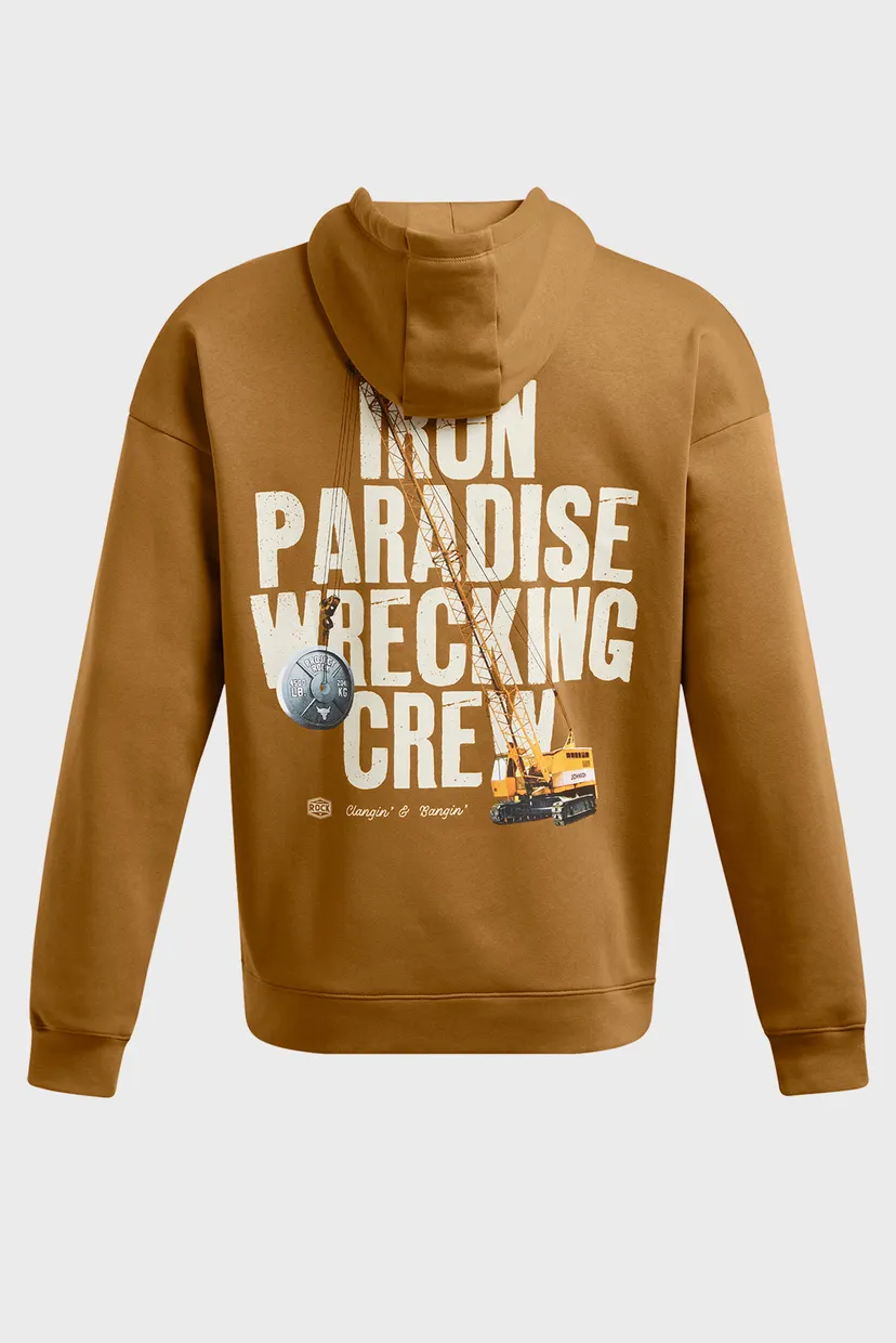 Чоловіче коричневе худі Pjt Rck Icon Fleece Hoody 5