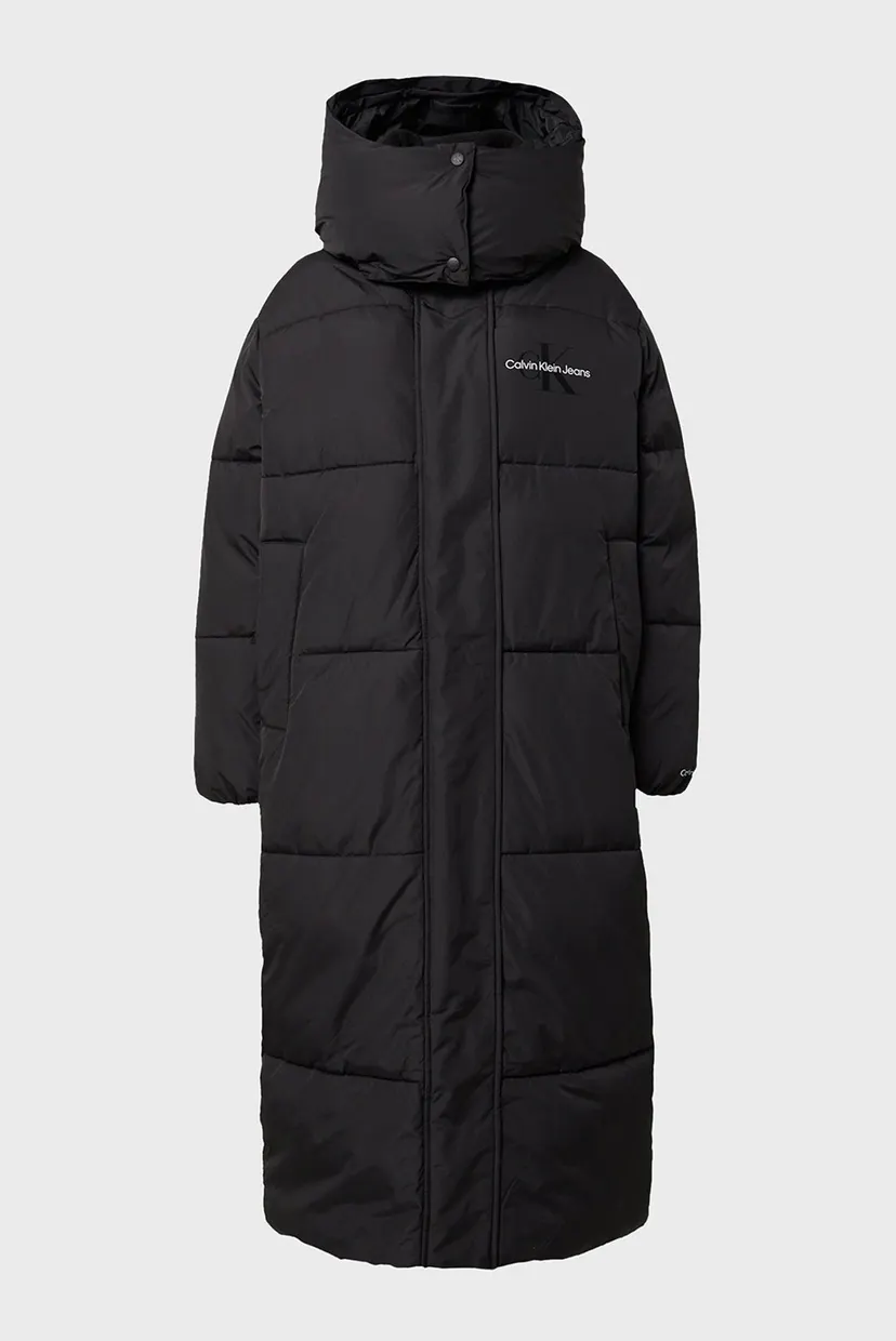 Жіноча чорна куртка NON DOWN OVERSIZED LONG PUFFER 5