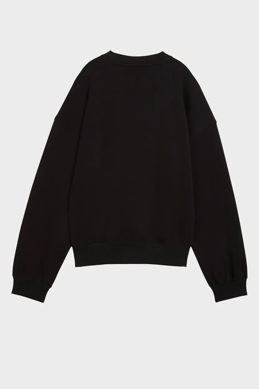 Женский черный свитшот Wardrobe Essentials Oversized Sweatshirt Women 5