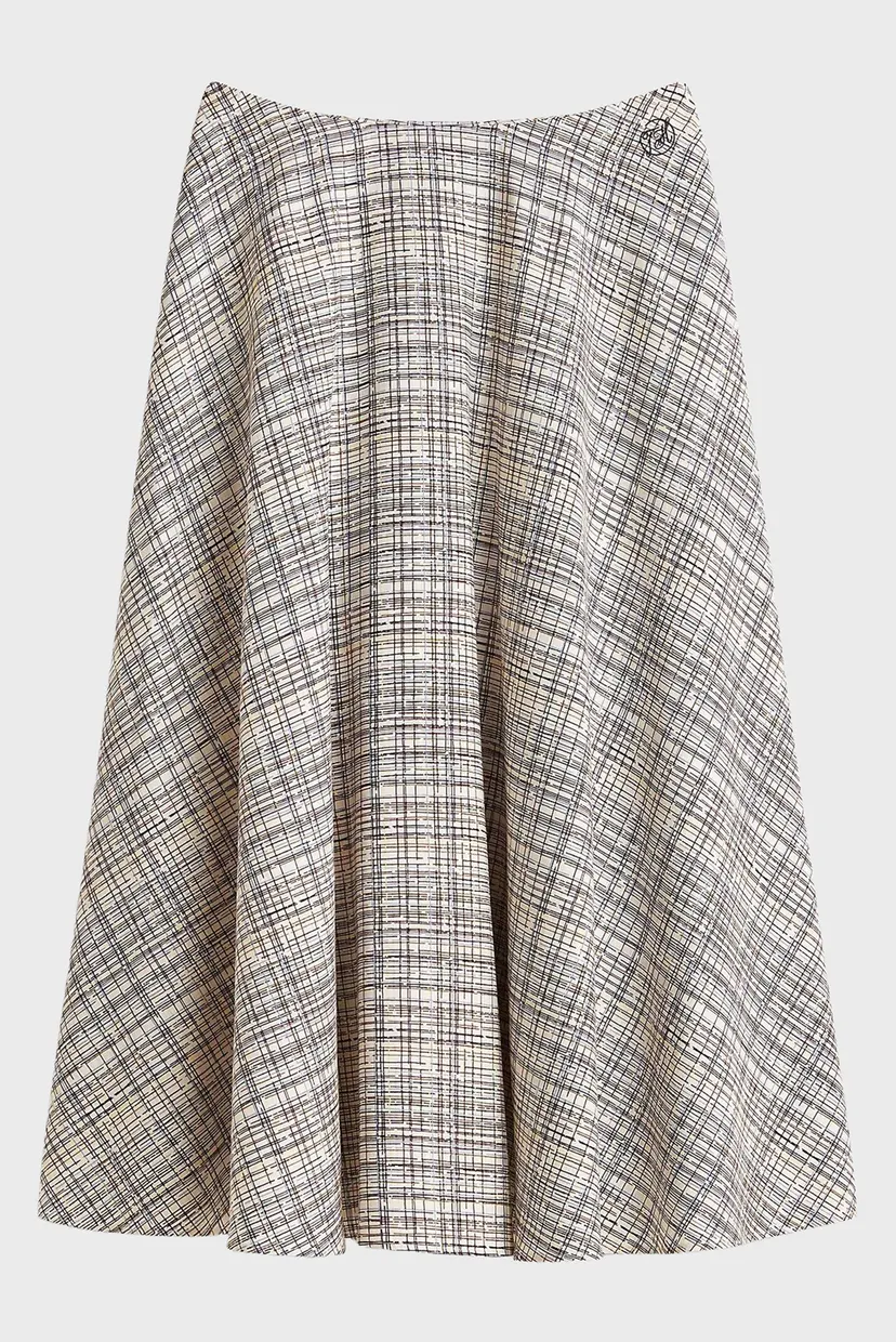 Жіноча картата спідниця PREPPY MIDI 5