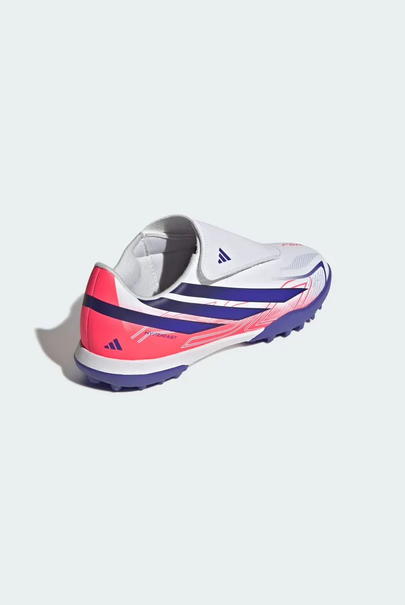 Детские белые сороконожки F50 HYPERFAST CLUB Velcro Football Kids 5