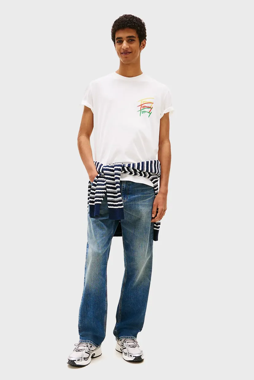 Мужская белая футболка REG TWISTED SIGNTR TEE EXT 3