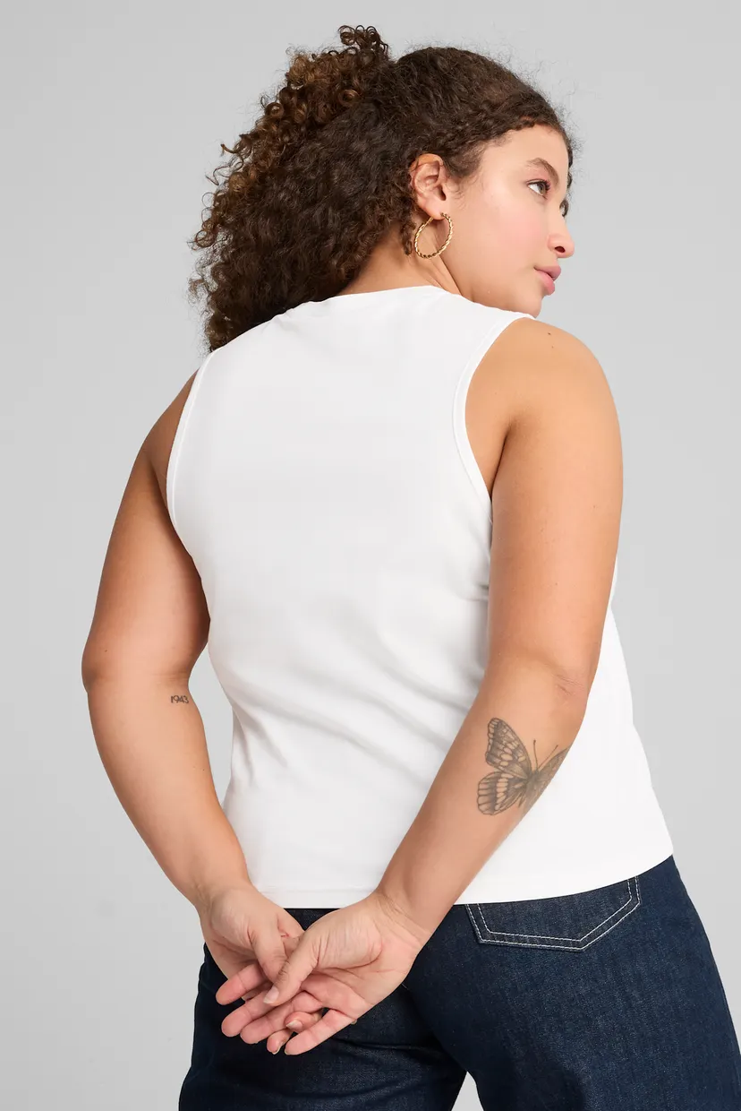 Жіноча біла майка ESS No. 1 Logo Slim Tank Women 3