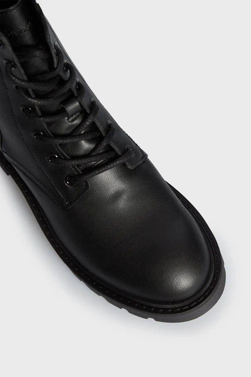 Женские черные ботинки COMBAT MID LACEUP 4