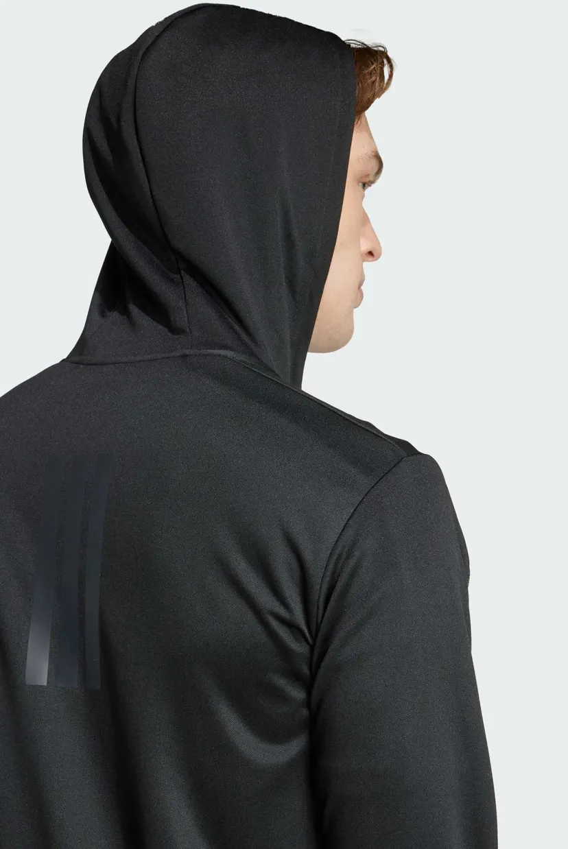 Чоловіче чорне худі Train Essentials Seasonals Full-Zip 5