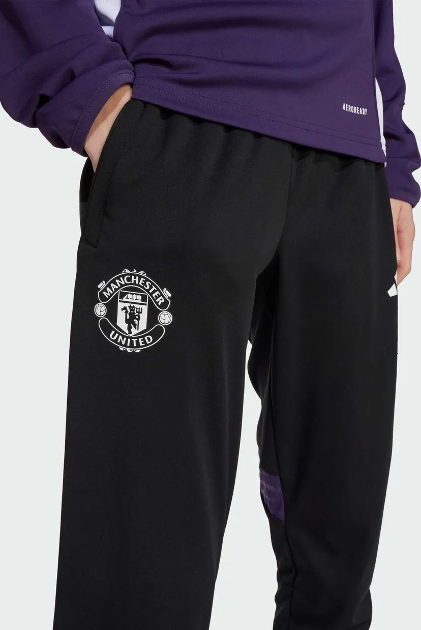 Детские черные спортивные брюки Manchester United Tiro 25 Competition Kids 5