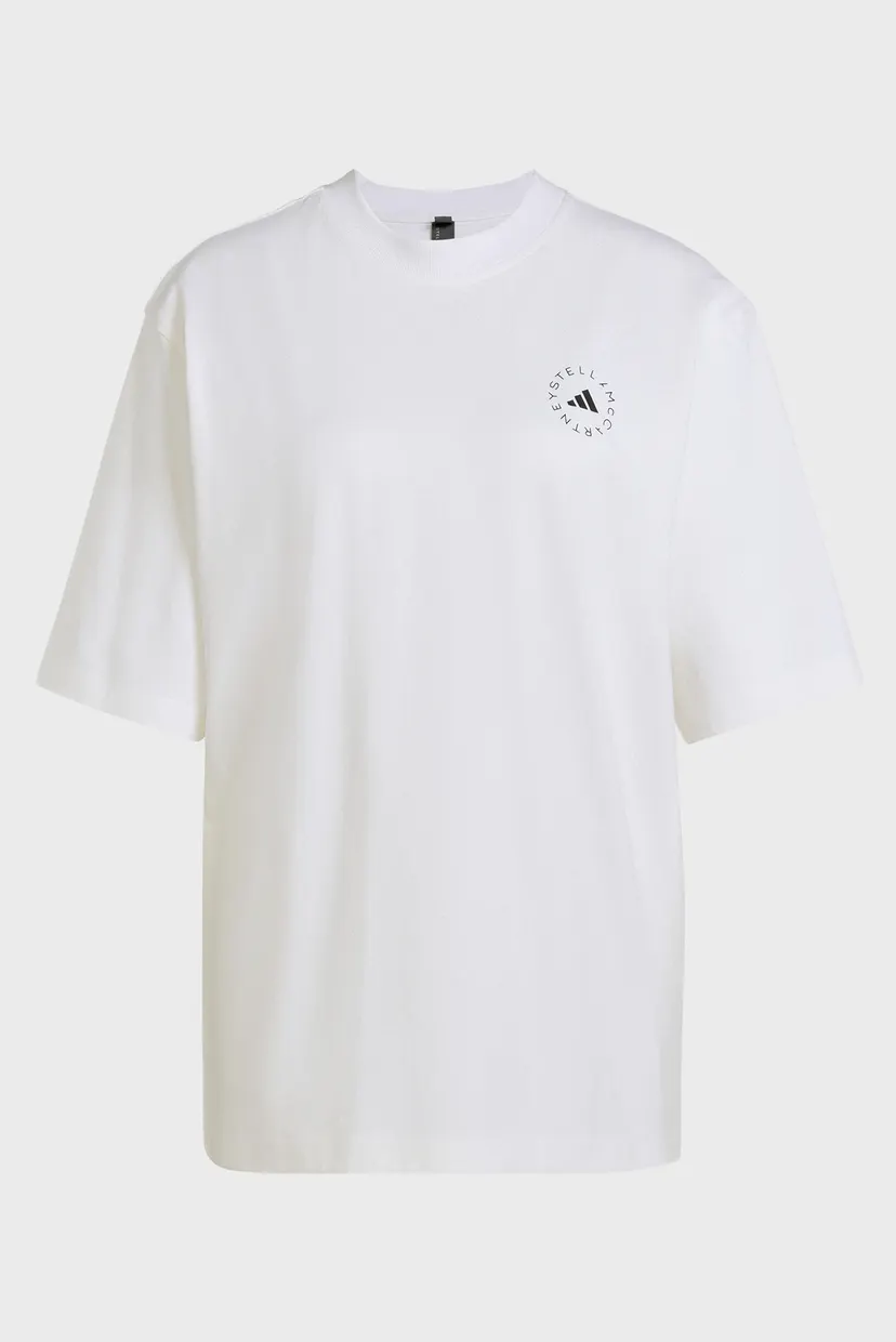 Женская белая футболка adidas by Stella McCartney Loose 6