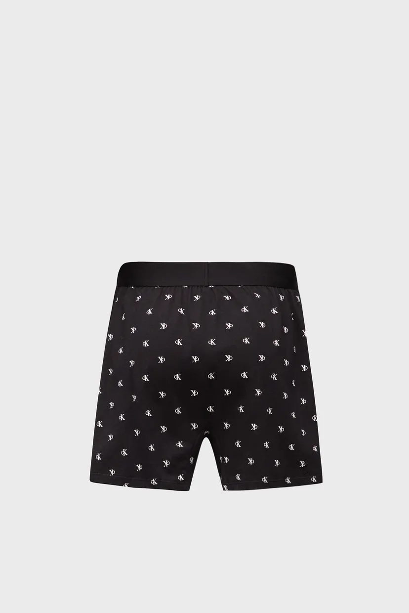 Мужские черные трусы с узором BOXER SLIM 6