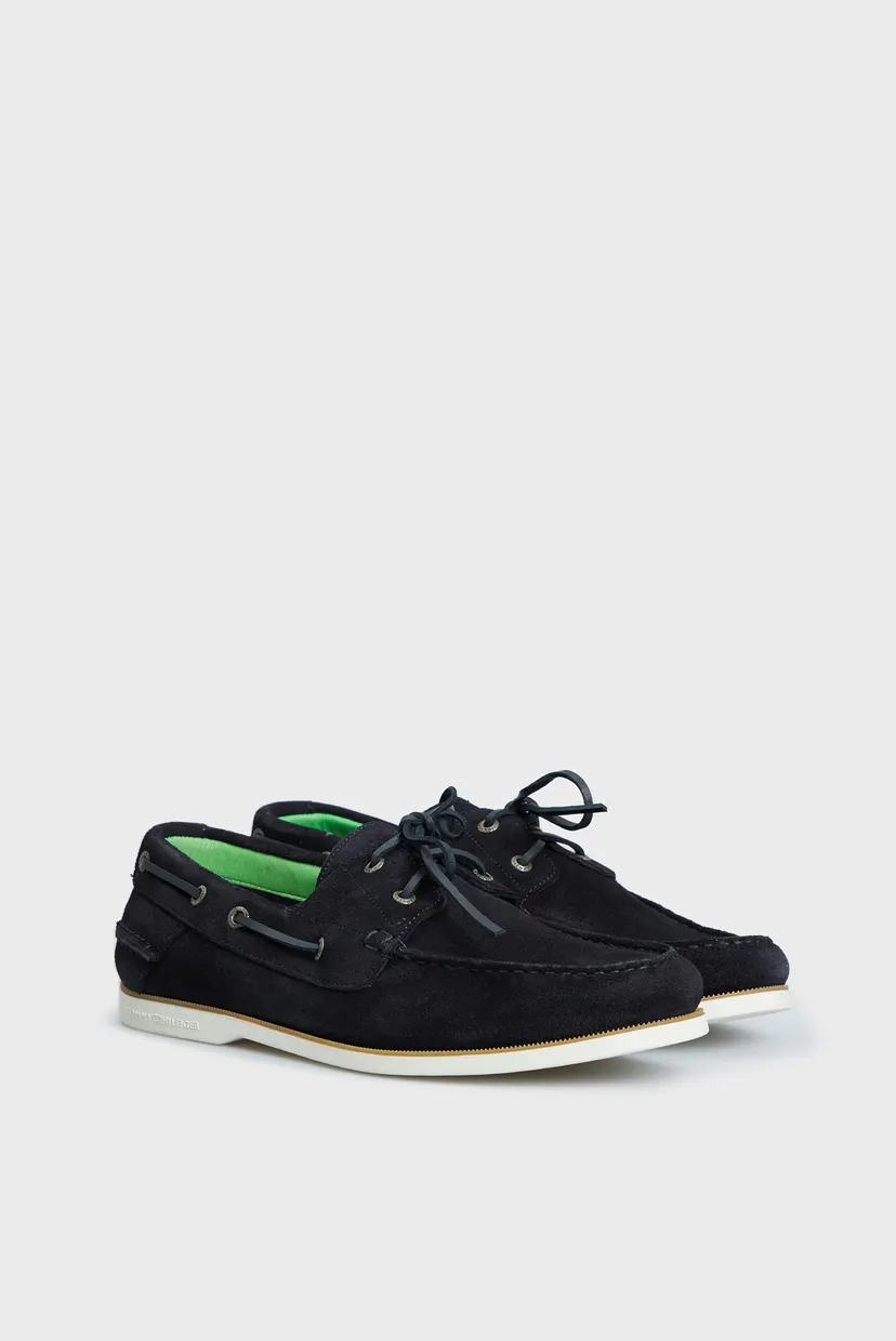 Чоловічі темно-сині замшеві топсайдери TH BOAT SHOE CORE SUEDE 3