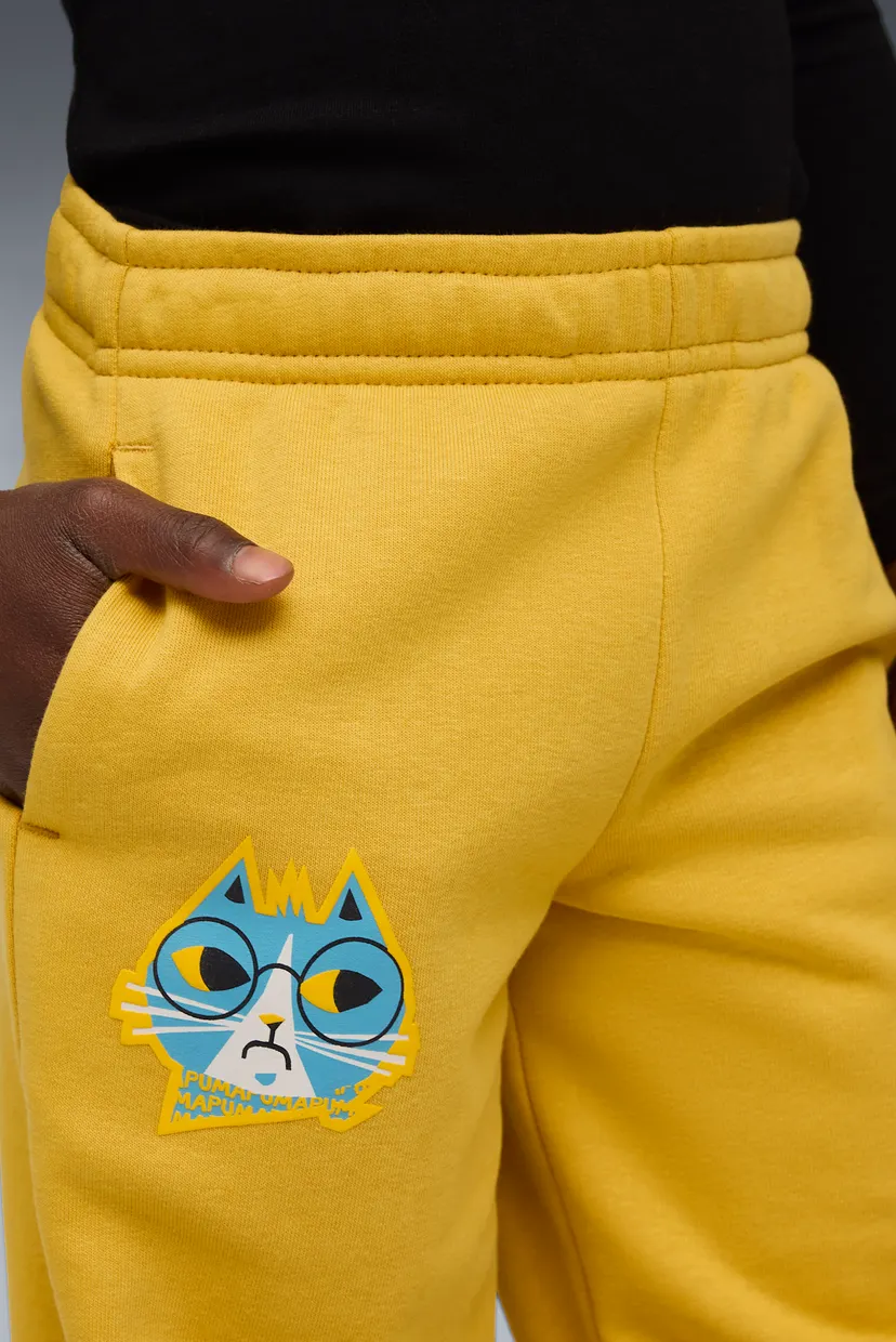 Детские горчичные спортивные брюки Moody Cat Sweatpants Kids 4