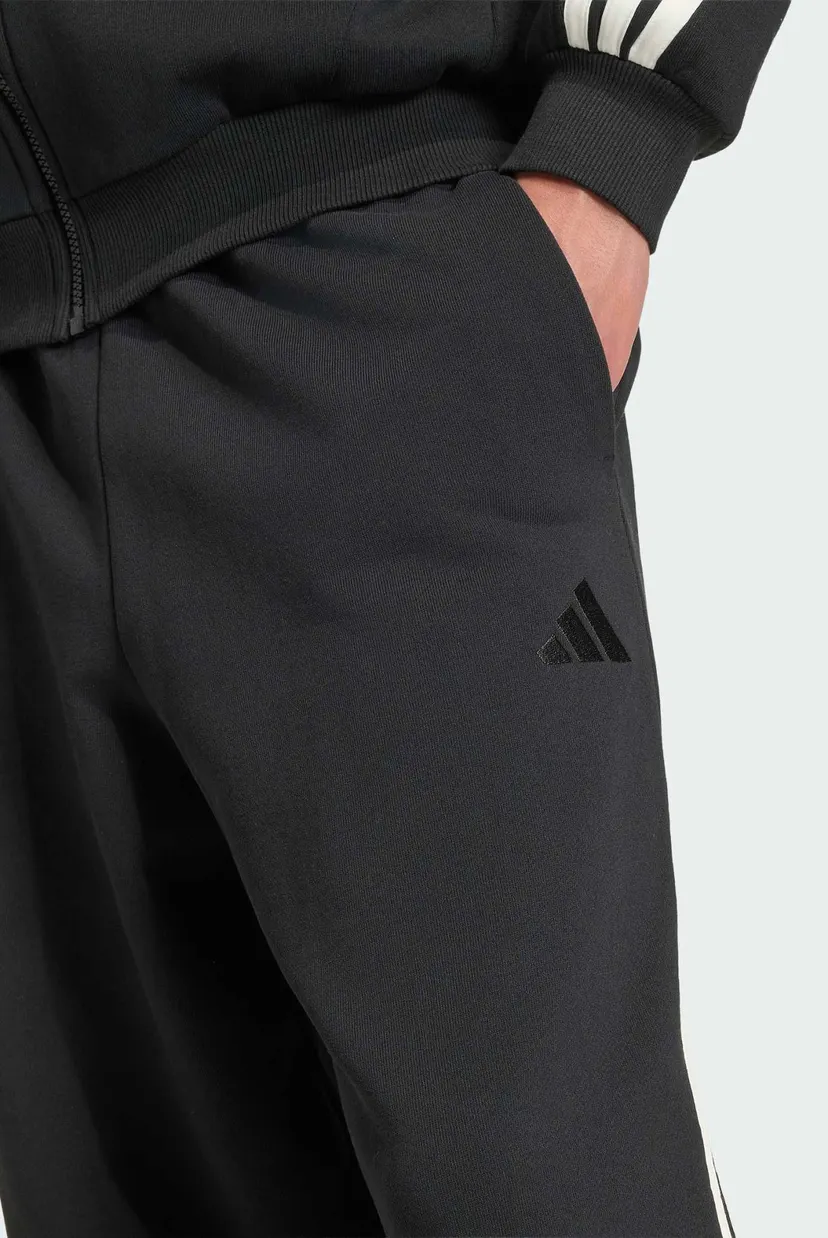 Чоловічі чорні спортивні штани ADIDAS KIT 3-STRIPES WIDE 4