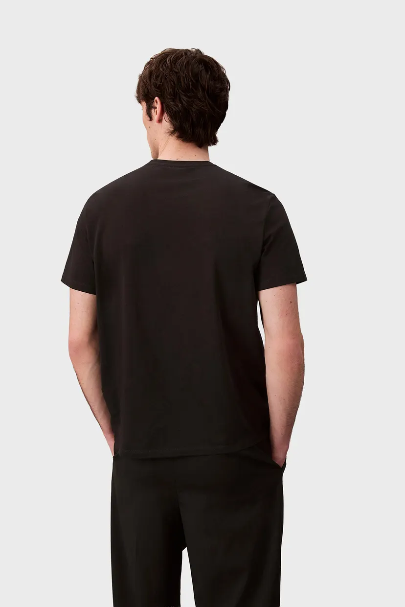 Чоловіча чорна футболка SS 16S CALVIN STAMP 4