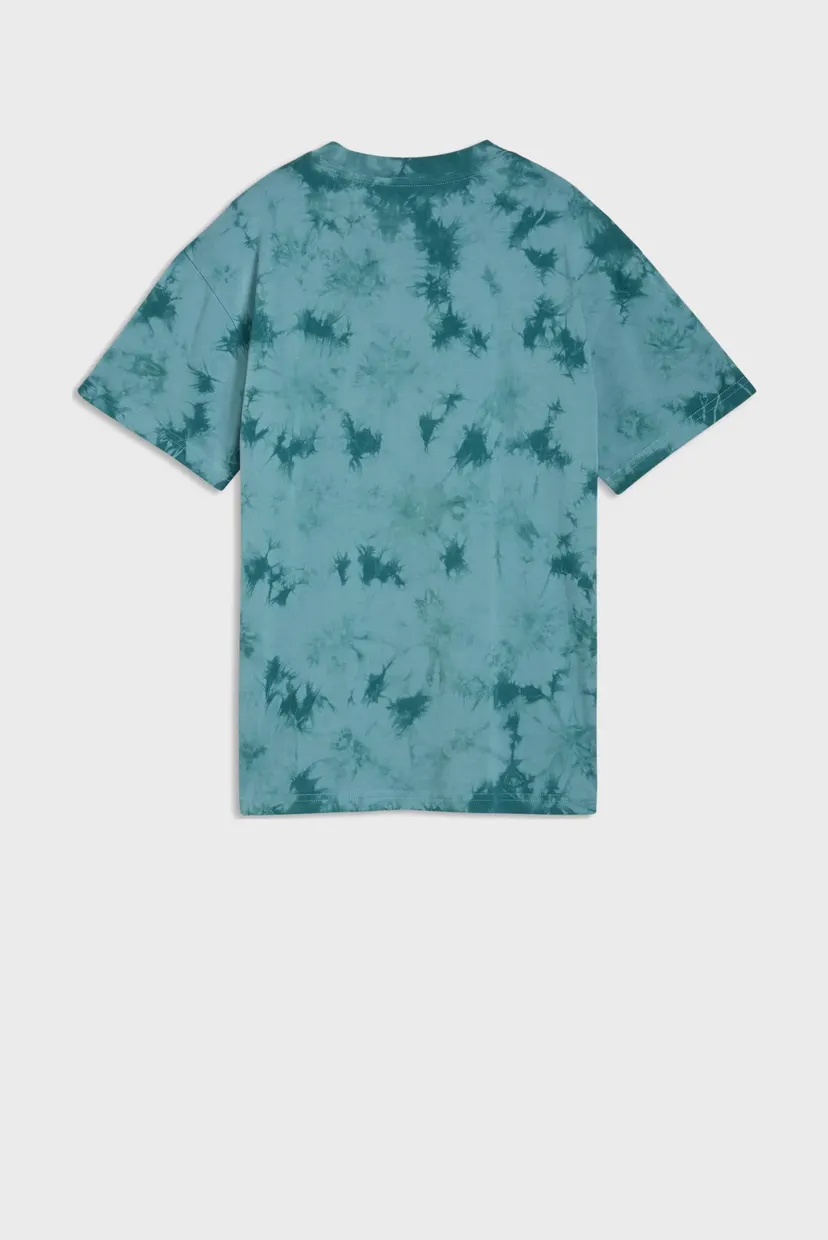 Детская зеленая футболка с узором Essentials Relaxed Tie-Dye Tee Youth 6