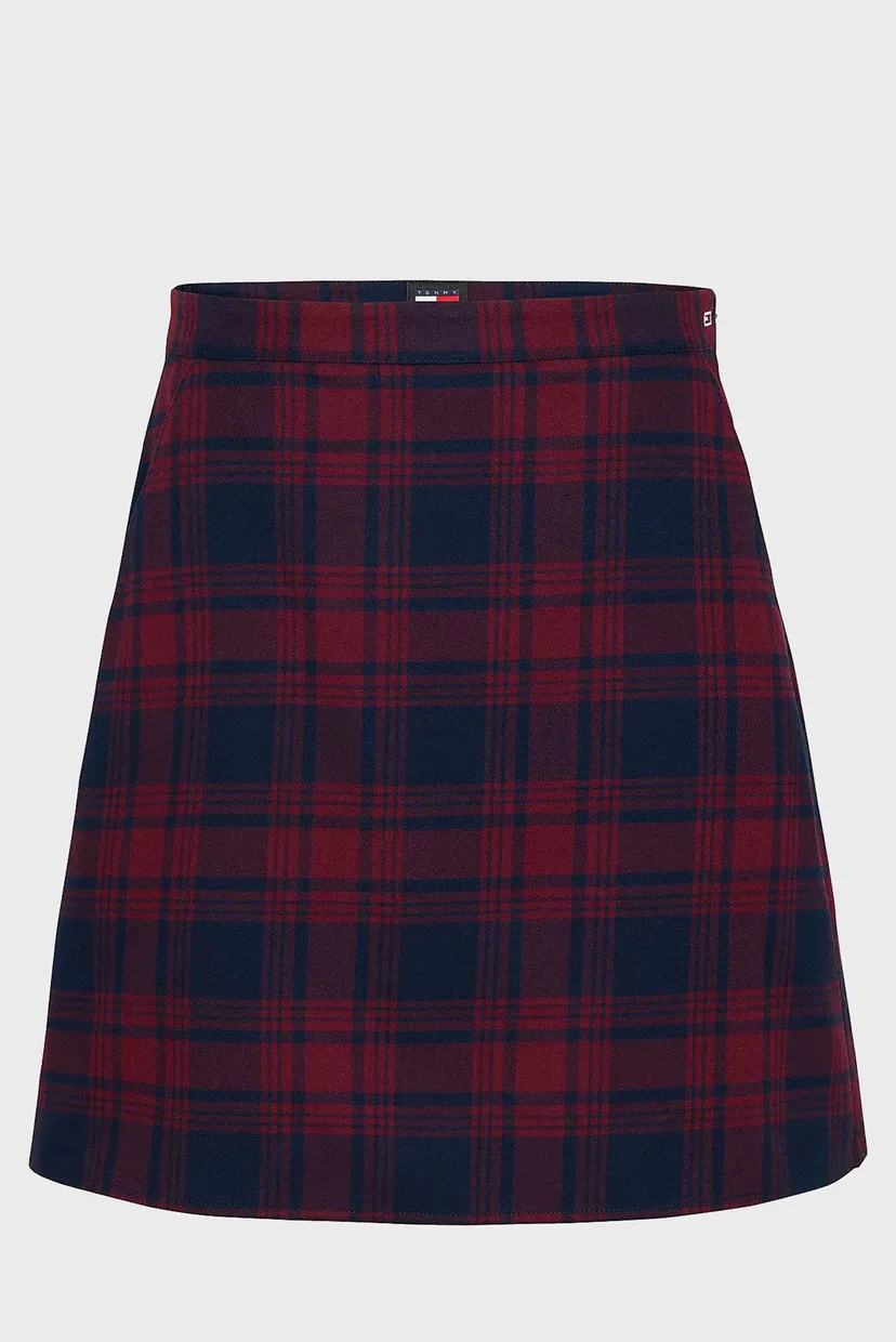 Женская юбка в клеткуTJW CHECK MINI SKIRT 5