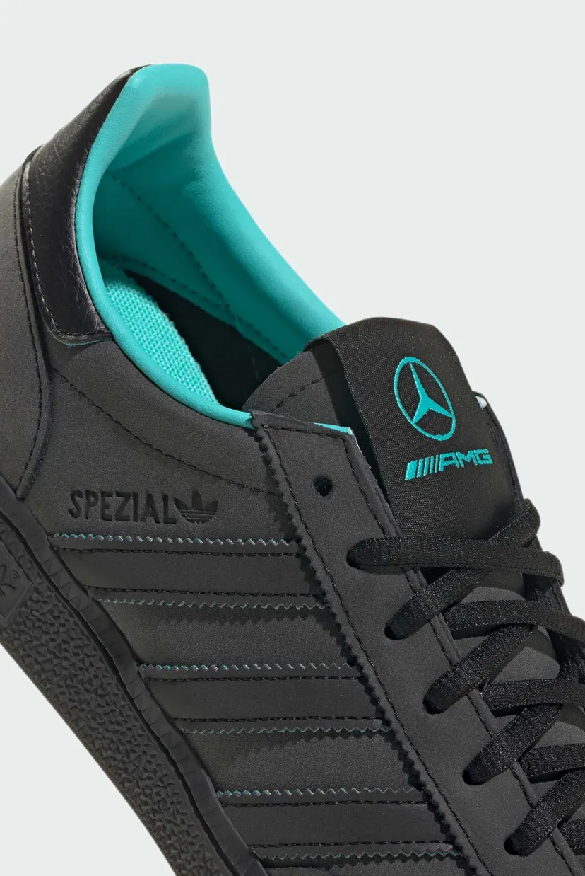 Мужские черные кожаные сникерсы HANDBALL SPEZIAL MERCEDES 8