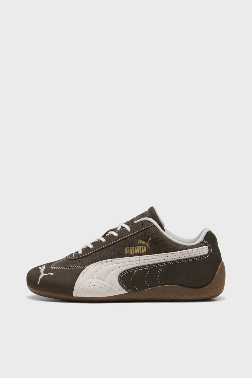 Женские коричневые замшевые кроссовки Speedcat Wine Club Sneakers Women 3