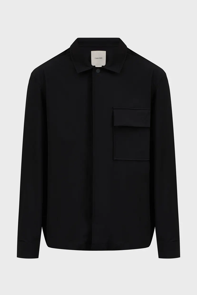Чоловіча чорна сорочка 4-WAY STRETCH NYLON OVERSHIRT 6
