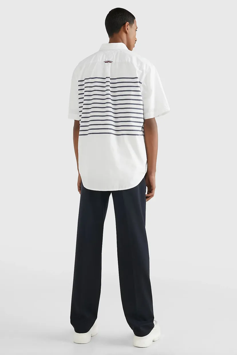 Чоловіча біла сорочка BRETON PLACED STRIPE 3