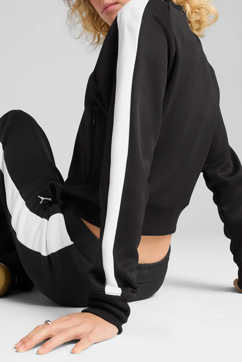 Жіноча чорна спортивна кофта T7 ALWAYS ON Short Track Jacket Women 5