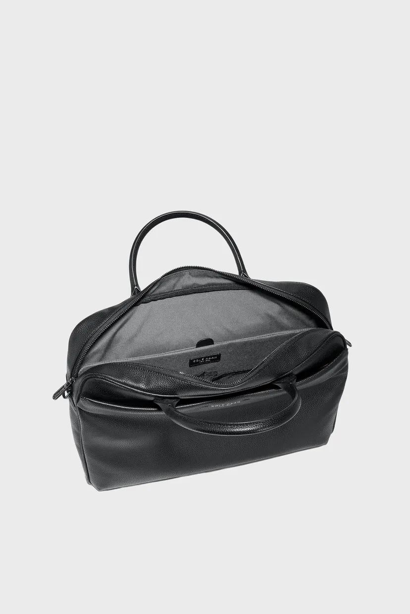 Чоловіча чорна шкіряна сумка для ноутбука Belmont Briefcase 4