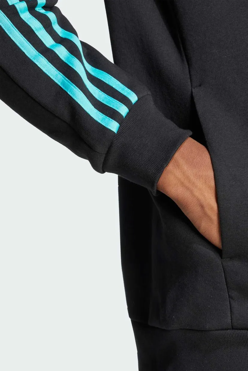 Мужское черное худи Mercedes - AMG Petronas Formula One Team DNA Full-Zip 5