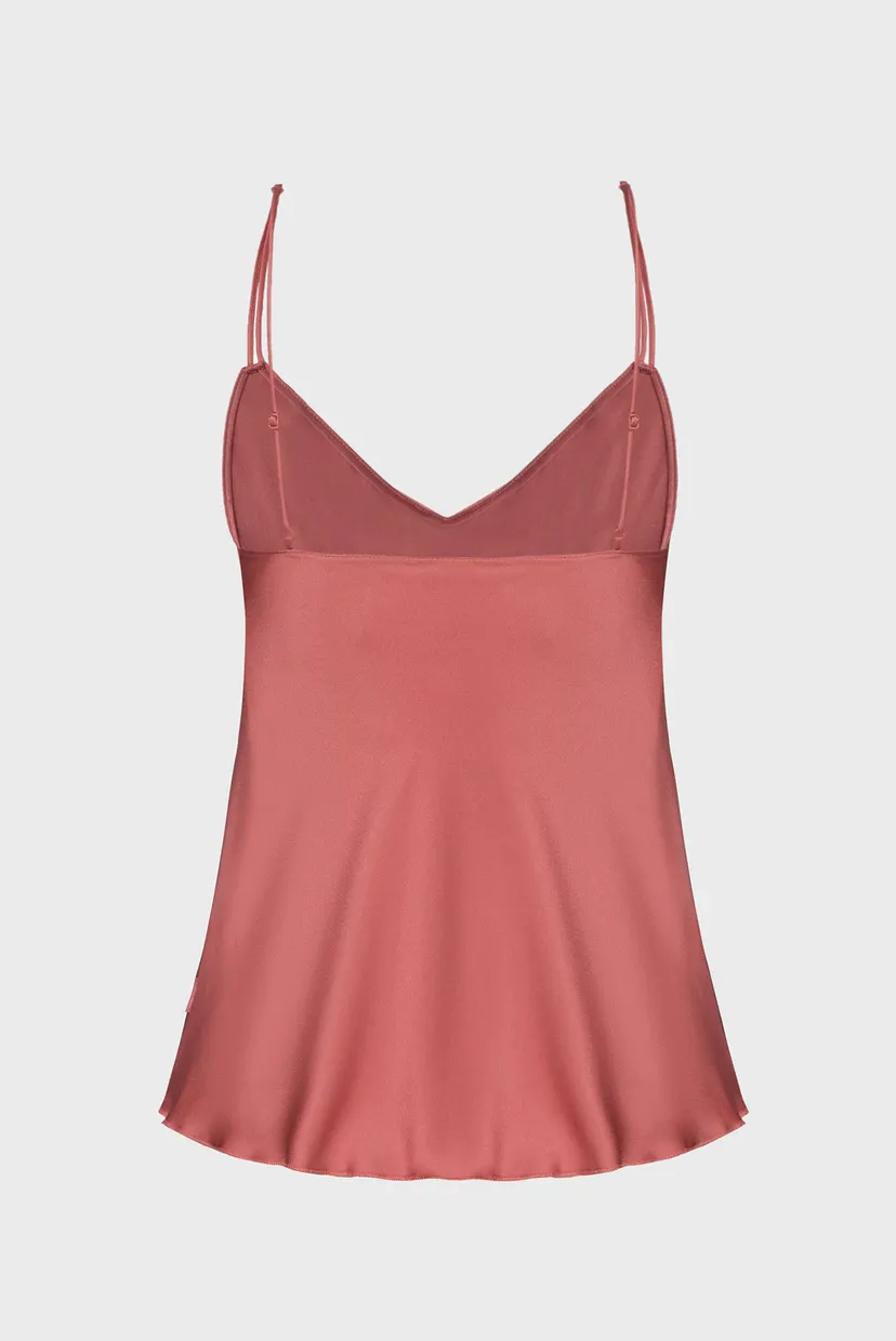 Жіночий кораловий топ SATIN CAMI 8