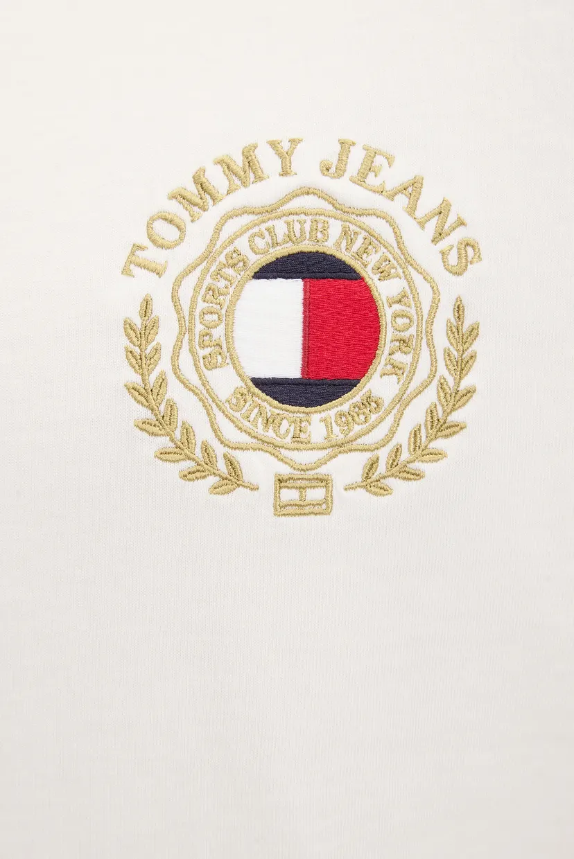 Чоловіча біла футболка TJM REG TOMMY CREST 4