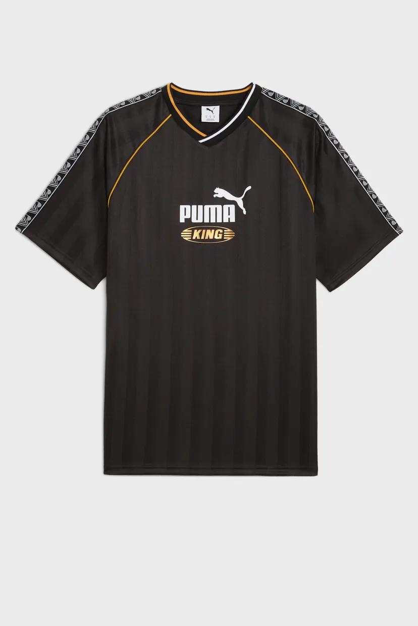 Черная футболка в полоску KING Relaxed Football Jersey Unisex (унисекс) 4