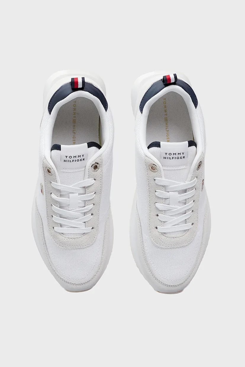 Женские белые кроссовки FLAG KNIT RUNNER 4