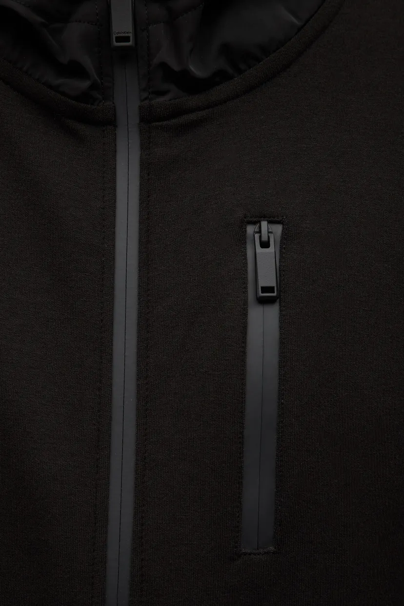 Чоловіче чорне худі LUX TECH ZIP THROUGH 4