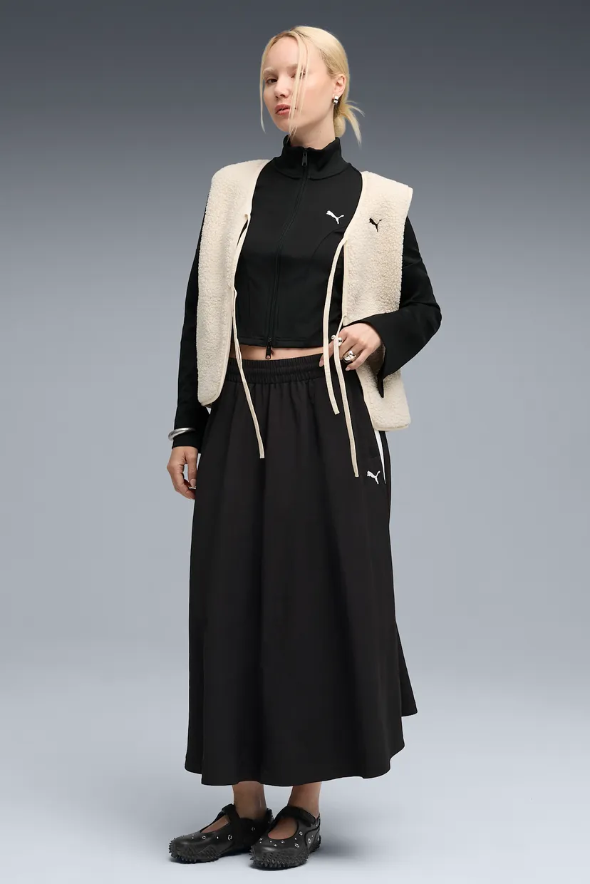 Женская черная спортивная кофта DARE TO Slim Cropped Track Jacket Women 3