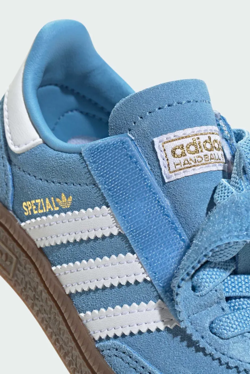 Дитячі блакитні замшеві снікерси Handball Spezial Comfort Closure Elastic Lace Kids 9