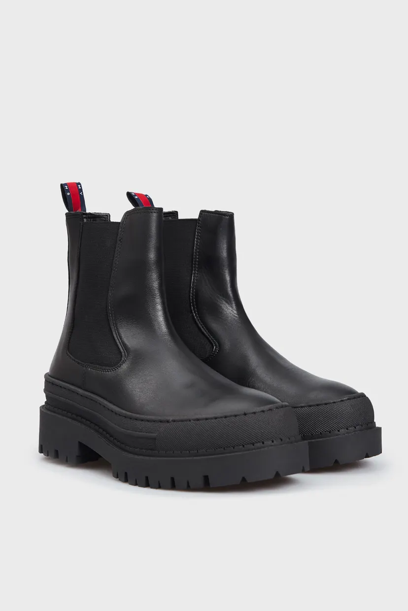 Женские черные кожаные челси TJW CHELSEA FOXING BOOT 3