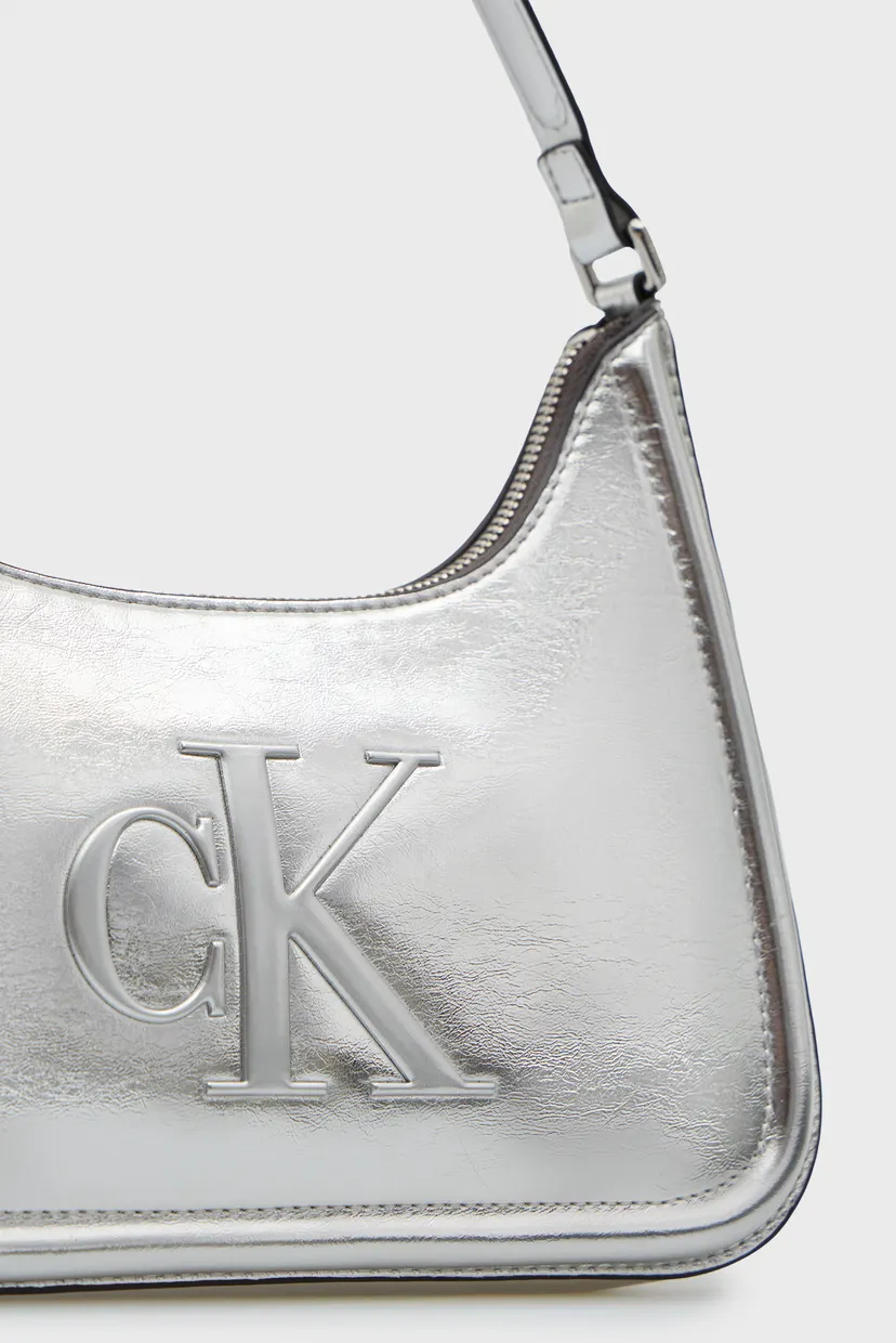 Жіноча срібляста сумка METALLIC 6