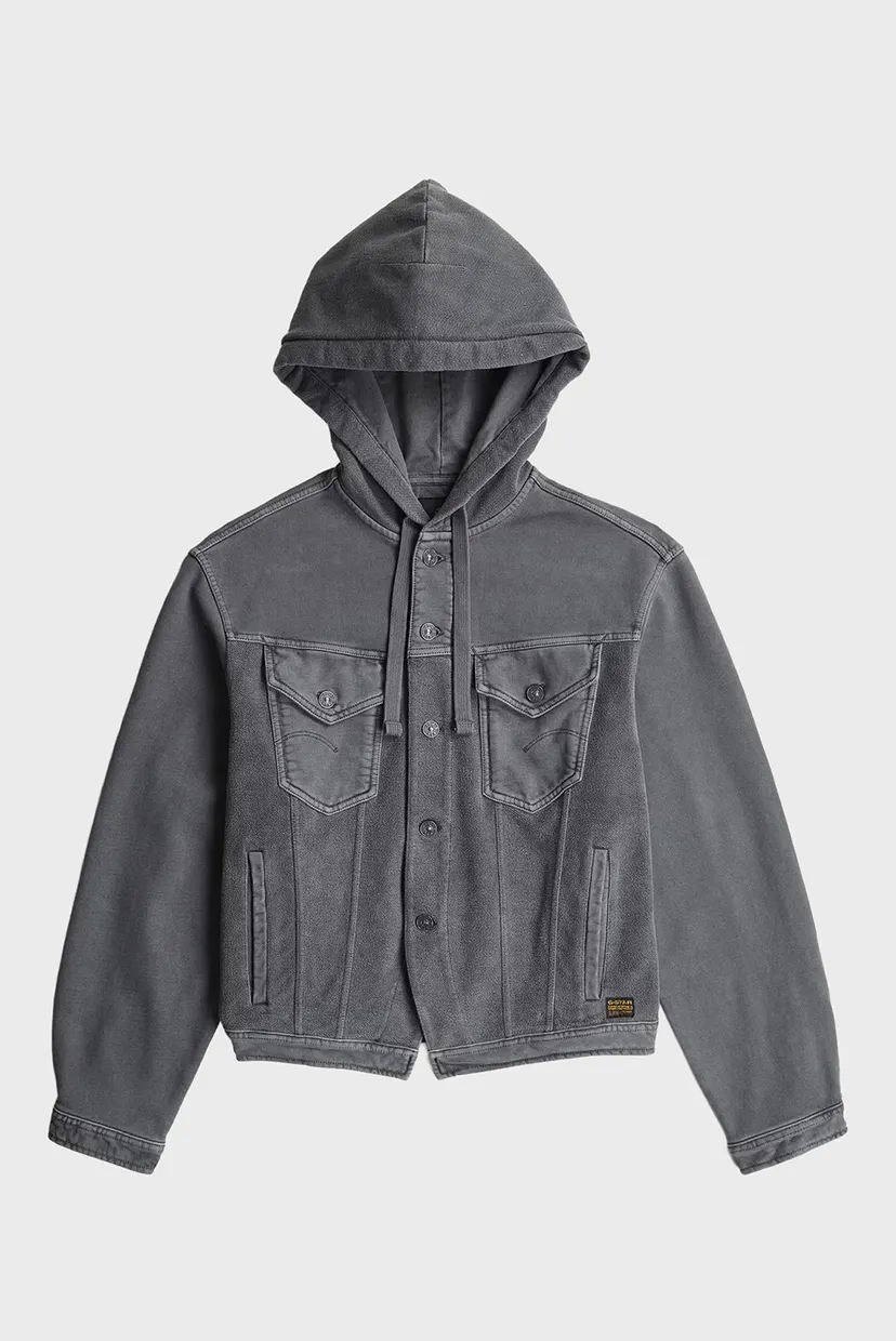 Женское серое худи Washed 6