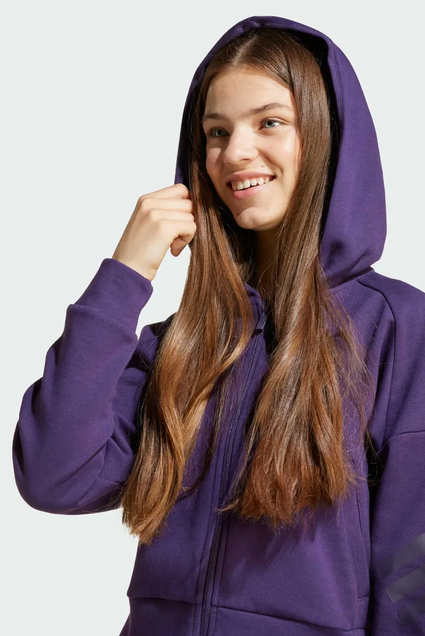 Детское фиолетовое худи Future Icons 3-Stripes Kids 4